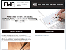 Tablet Screenshot of fmecontadores.com